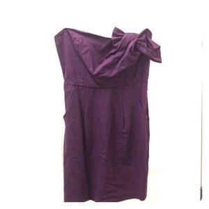 2/$15 Rue 21- Plum Strapless Mini Dress w/ Bow Detail NWT Size Medium